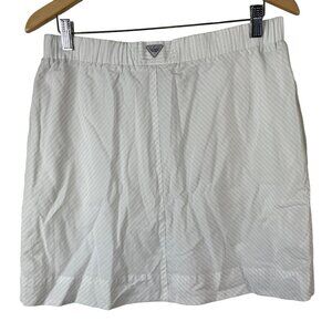 Columbia PFG Sportswear Skirt Size Medium Pull On Striped Elastic Waist Pockets